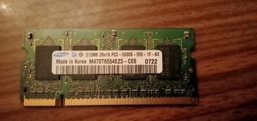 SAMSUNG 512MB RAM DDR2 2Rx16 PC2