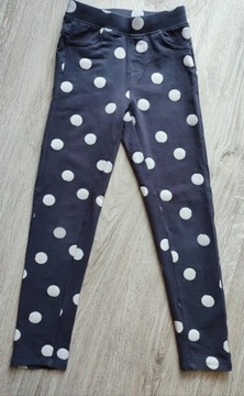 Spodnie legginsy w kropki cool club 128