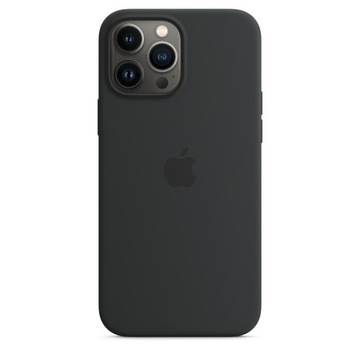Iphone 13 pro MAX silicone case BLACK + szkło 