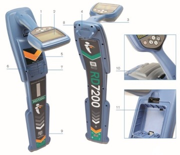 Radiodetection RD7200 TX5 lokalizator uszkodzeń