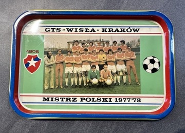 Wisła Krakow Mistrz Polski 1977/78 - taca - unikat