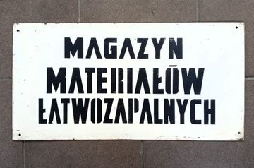 Tablica tabliczka szyld PRL Straż magazyn(188)