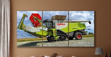 OBRAZ TRYPTYK 3 x50x70cm CLAAS LEXION ROLNICTWO 