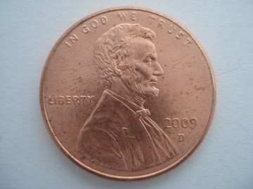 USA 1 cent Lincoln 2009 D