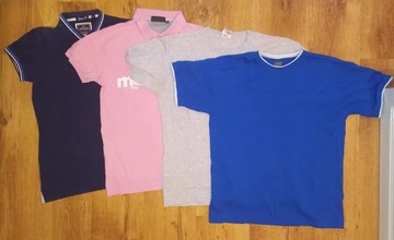 Zestaw koszulek (T-Shirtów) męskich [S/M] [100%b.]