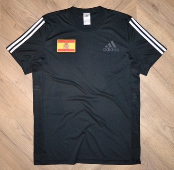 Adidas _ czarna koszulka sportowa _ Hiszpania _ M