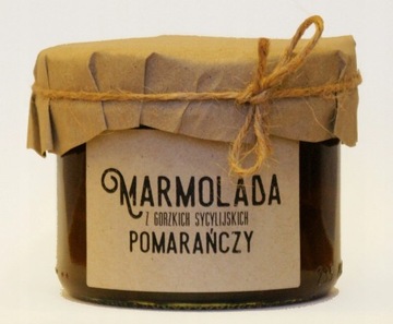 Marmolada z gorzkich pomarańczy z Sycylii BIO 260g