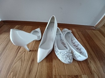 2 pary Buty ślubne