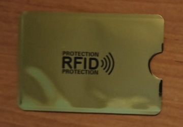 ETUI ANTYKRADZIEŻOWE OCHRONA KARTY RFID - żółty