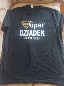 Koszulka super dziadek Stasiu