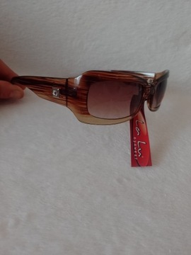 Bogato zdobione okulary przeciwsłoneczne ombre, NOWE 
