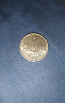 5 franków Francja 1971 rok