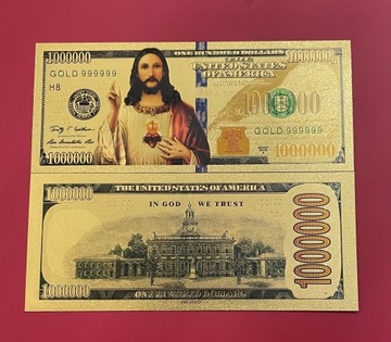 Banknoty Pozłacane Serce Jezusa