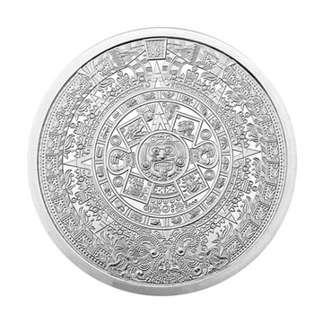 Srebrny medal Aztec Calendar silver round 2 oz