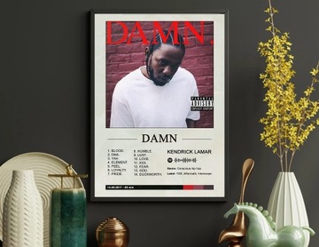 Plakat w ramce Kendrick Lamar - DAMN. | 30x40 cm