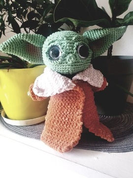  maskotka baby yoda, grogu, the mandalorian- handm