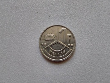 1 frank 1989 Belgia
