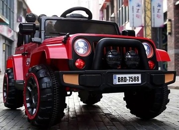 Auto na Akumulator Jeep BRD-7588 Czerwony 4x4 