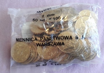 2 zł Michał Siedlecki Woreczek Menniczy 2001r