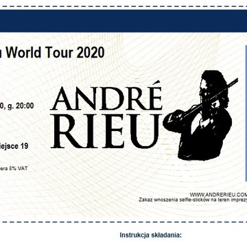 Bilet na koncert Andre Rieu - Gliwice 08.06.2022