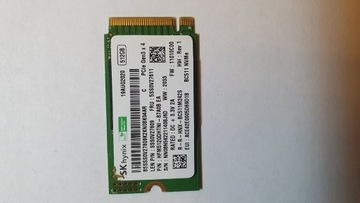 Dysk NVMe HYNIX 512GB PCIe odczyt 2,3GB/s !