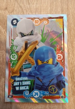 Lego Ninjago seria 9 066 Druż Jay i Zane w akcji