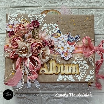 Album foto scrapbooking, prezent, urodziny, ślub, 