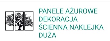 PANELE AŻUROWE DEKORACJA ŚCIENNA NAKLEJKA DUŻA