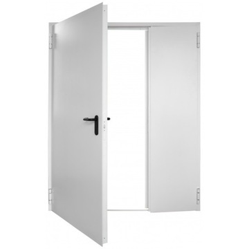 Drzwi Dwuskrzydłowe Stalowe Techniczne 140 cm
