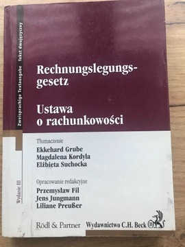 Ustawa o rachunkowości j. niemiecki 