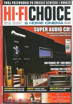 PISMO HI-FI CHOICE & HOME CINEMA NR12/2009