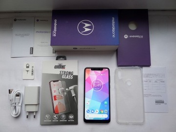 MOTOROLA MOTO ONE White JAK NOWA Full komplet 