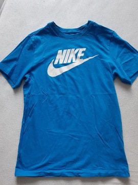 Męski t-shirt Nike r S bawełniany niebieski