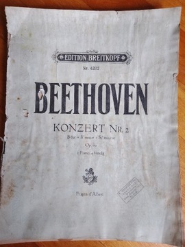 Nuty Beethoven koncert nr 2  Edition Breitkopf