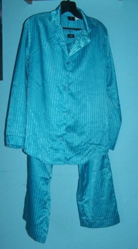 BPC satynowa niebieska piżama 40/42 elegancka bdb