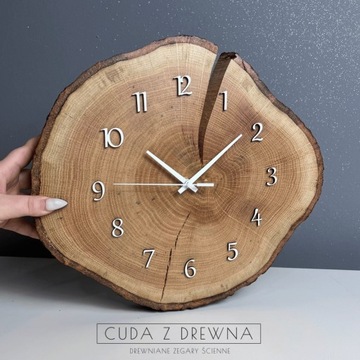 Zegar z drewna 30 cm - pełna personalizacja!