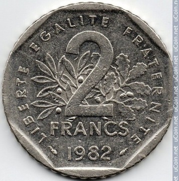 2 Franki 1982 Francja
