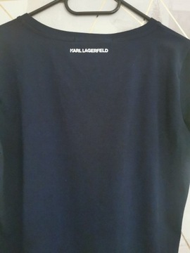 Męski T-shirt koszulka granatowa Karl Lagerfeld XL