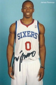 James FLORENCE oryginalny autograf! NBA KOSZYKÓWKA