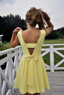 Żółta krótka sukienka XS/S