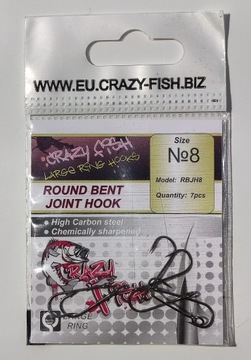 Haczyk Crazy Fish Micro Jig Joint Hook #8