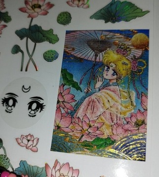 Bransoletka muszelka + naklejki Sailor Moon