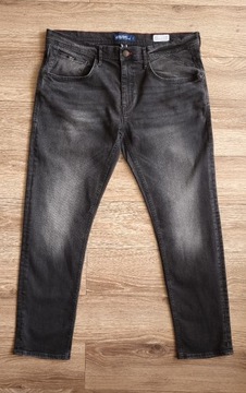 Spodnie męskie jeansy Blend Twister Slim Denim Grey elastyczne 36/32