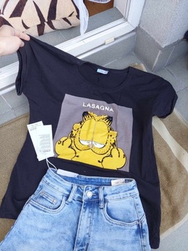 Bluzka damska T shirt Garfield cudna