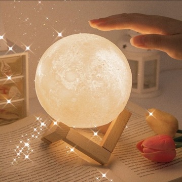 3D Moon Night Ins Blooger LED lanpa stołowa