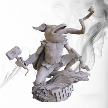 Figurka druk 3D żywica " Throg The god "- 120 mm