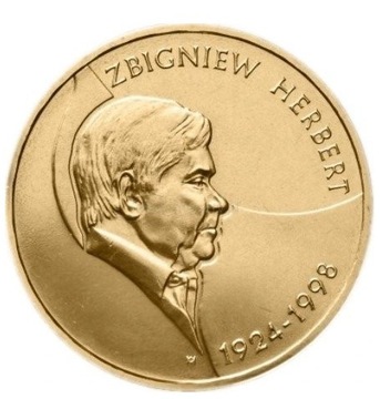 Moneta 2zł 10. rocznica śmierci Zbigniewa Herbert