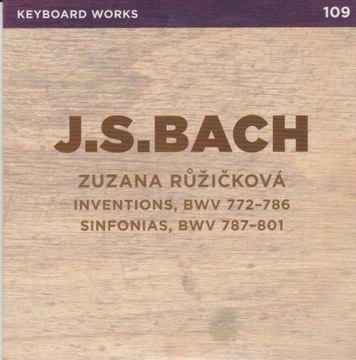 J.S.BACH Inventions Sinfonias RUZICKOVA klawesyn