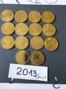 Komplet monet 2 zł rok 2013