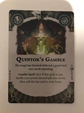 Wh Underworlds Quintok's Gamble altern. karta